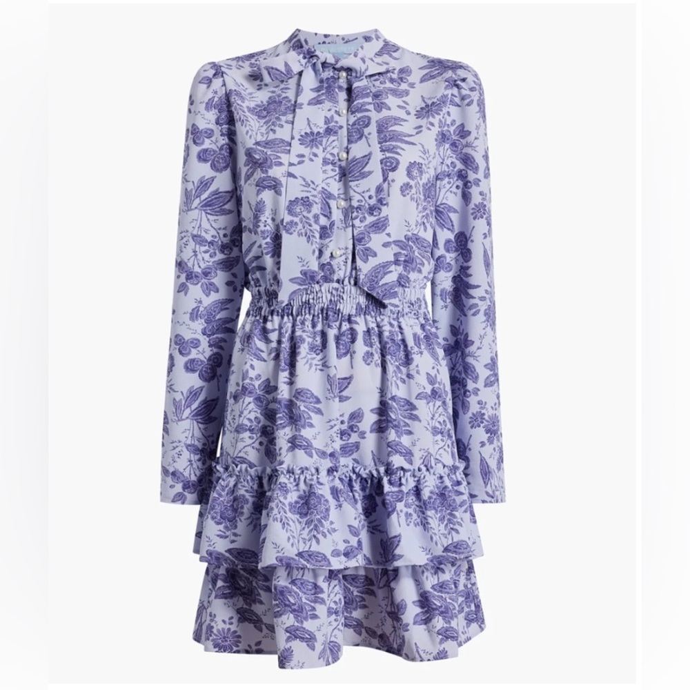 Hill House Home Talia Dress Lilac Tonal Crepe size XS - Picture 2 of 9